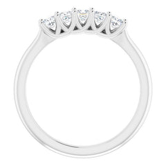 14K White 1/2 CTW Natural Diamond Anniversary Band