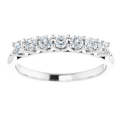 Platinum 3/8 CTW Natural Diamond Anniversary Band