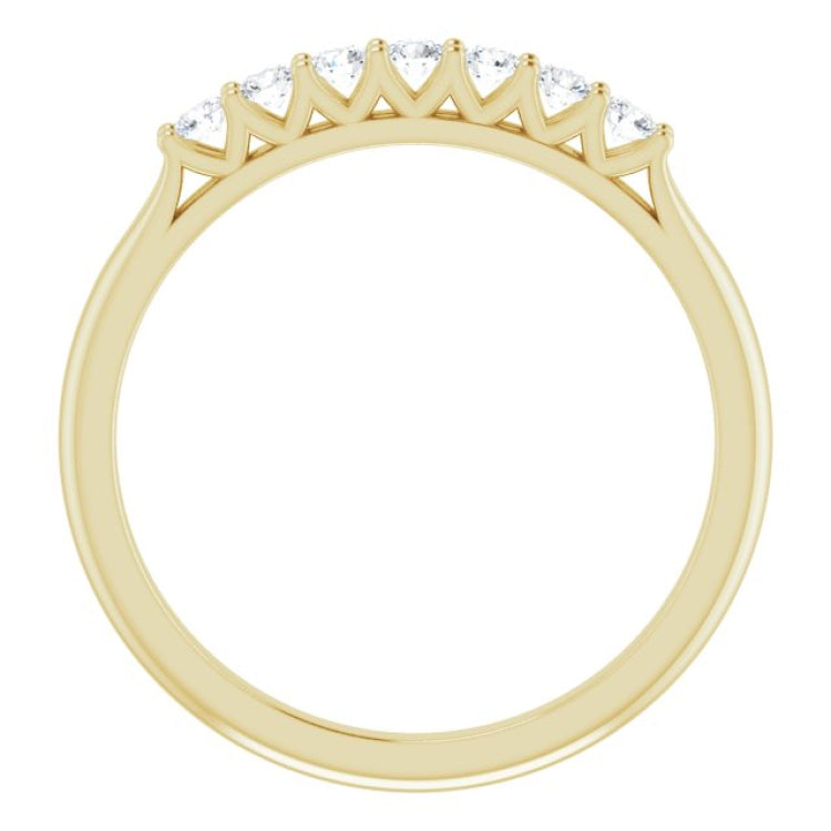 14K Yellow 1/5 CTW Natural Diamond Anniversary Band