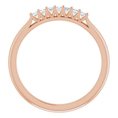 14K Rose 1/6 CTW Natural Diamond Anniversary Band