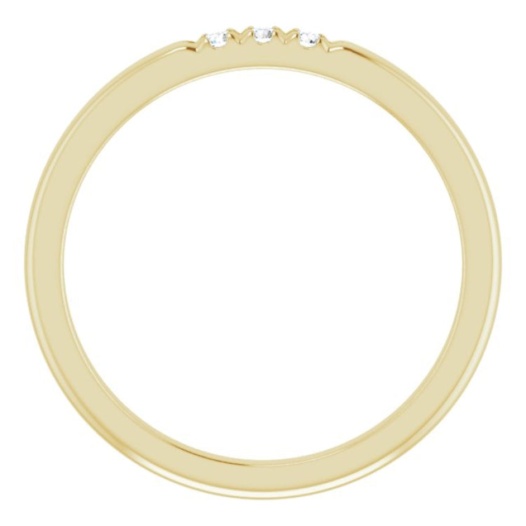 14K Yellow .06 CTW Natural Diamond Anniversary Band