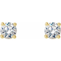 14K Yellow Gold 1/3 CTW Natural Diamond Cocktail-Style Earrings