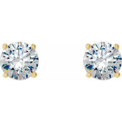 14K Yellow Gold 1/2 CTW Natural Diamond Cocktail-Style Earrings