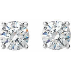14K White Gold 1/3 CTW Natural Diamond Cocktail-Style Earrings