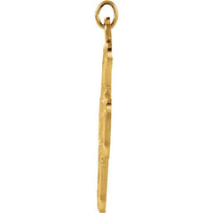 14K Yellow 30x29 mm Four-Way Cross Medal