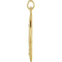 14K Yellow 26x18 mm Oval Miraculous Medal