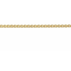 14K Yellow Recycled Metal 1.3 mm Diamond-Cut Box Chain by the Inch