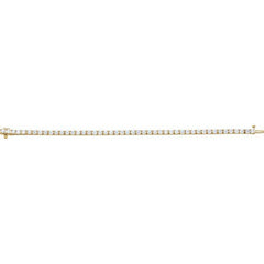 18K Yellow 7 CTW Natural Diamond Line 7 1/4" Bracelet