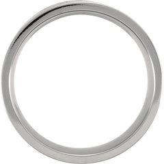 Titanium 8 mm Flat Polished Band Size 8
