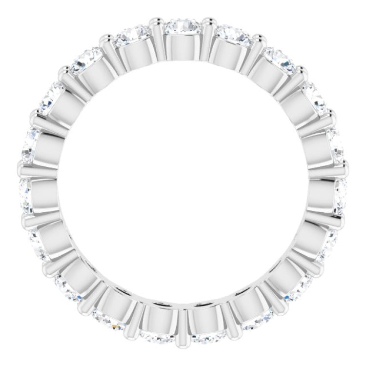 Platinum 1 3/4 CTW Natural Diamond Eternity Band Size 5.5