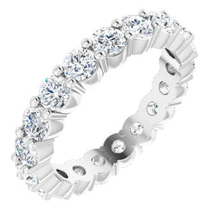Platinum 1 3/4 CTW Natural Diamond Eternity Band Size 5