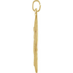 14K Yellow 29x20 mm Oval Miraculous Medal