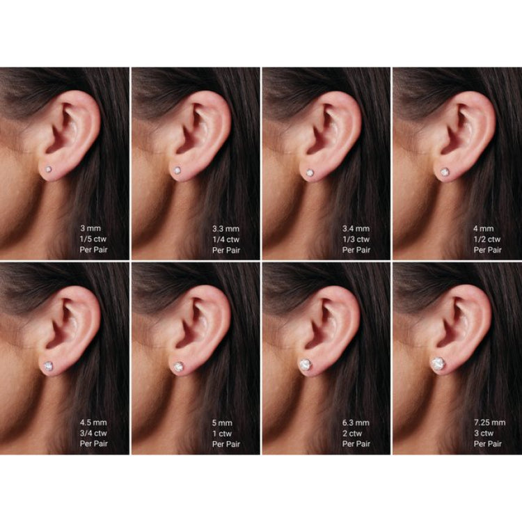 14K Rose Gold 2.5 mm Natural Aquamarine Earrings