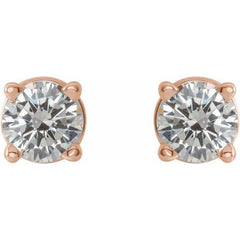 14K Rose 1/3 CTW Natural Diamond Earrings