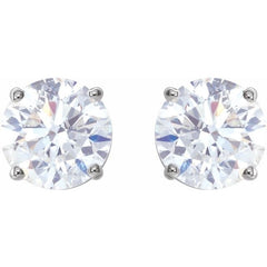 Platinum 2 CTW Natural Diamond Stud Earrings