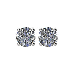 Platinum 1 1/2 CTW Natural Diamond Earrings