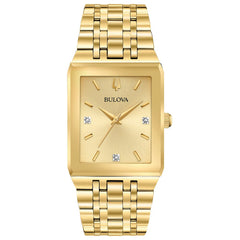 Bulova  Quadra Mens Stainless Steel