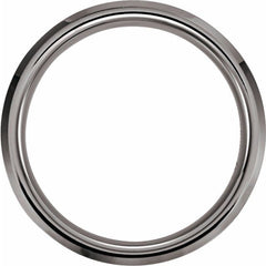 Tungsten 6 mm Satin & Polished Beveled-Edge Band Size 11.5