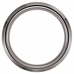 Tungsten 8 mm Satin & Beveled-Edge Band Size 12.5