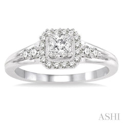 1/4 Ctw Diamond Semi-Mount Engagement Ring in 14K White Gold