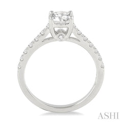 1/3 Ctw Diamond Semi-Mount Engagement Ring in 14K White Gold