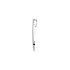 14K X1 White 22x12 mm Freeform Pendant
