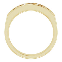 14K Yellow 7/8 CTW Natural Diamond Band