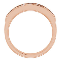 14K Rose 1 CTW Natural Diamond Band
