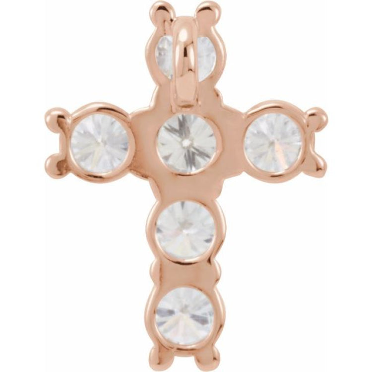 14K Rose 1/2 CTW Lab-Grown Diamond Pendant