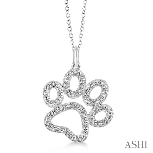 Ashi Dog Paw Petite Diamond Fashion Pendant