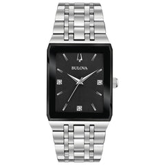 Bulova  Quadra Mens Stainless Steel