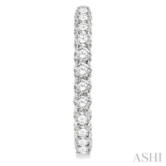 7.00 ctw Inside-Out Round Cut Diamond Hoop Earrings in 14K White Gold