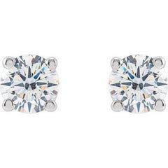 14K White Gold 1/2 CTW Lab-Grown Diamond Earrings