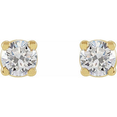 14K Yellow Gold 1/3 CTW Lab-Grown Diamond Earrings