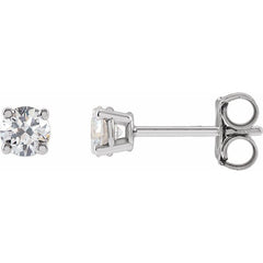 14K White Gold 1/3 CTW Lab-Grown Diamond Earrings