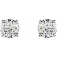 14K White Gold 5/8 CTW Lab-Grown Diamond Stud Earrings