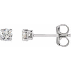 14K White 1/5 CTW Lab-Grown Dimaond Stud Earrings