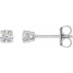 14K White Gold 1/4 CTW Lab-Grown Diamond Earrings