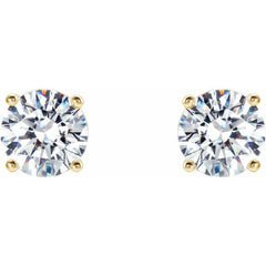 14K Yellow Gold 1 1/2 CTW Lab-Grown Diamond 4-Prong Stud Earrings