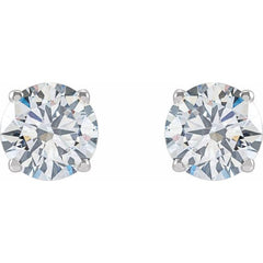 14K White 2 1/2 CTW Lab-Grown Diamond Stud Earrings