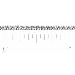 Sterling Silver 1.8 mm Wheat Chain by the Inch