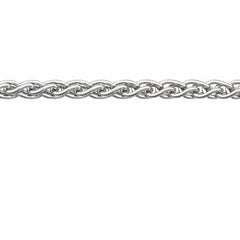 Sterling Silver 2.4 mm Wheat Chain by the Inch