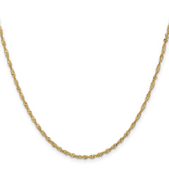 14K 18 inch 1.70mm Singapore with Lobster Clasp Chain