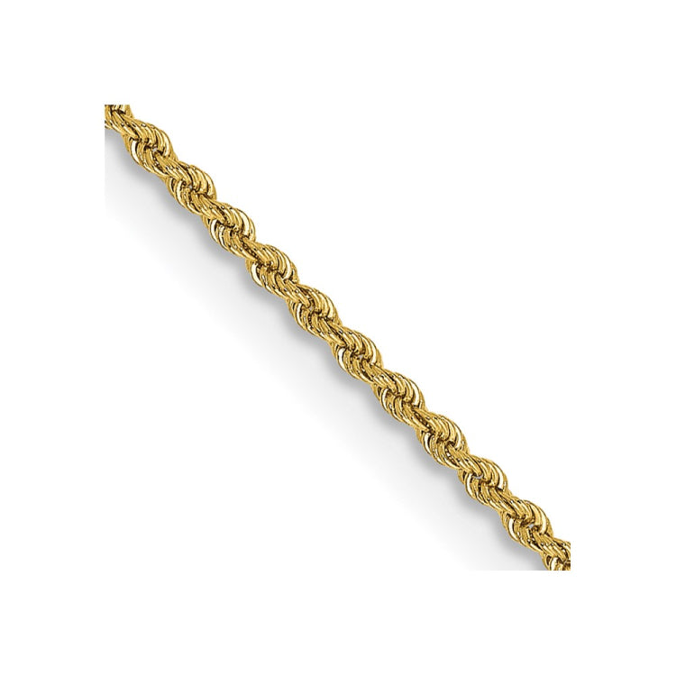 14K 26 inch 2mm Regular Rope with Lobster Clasp Chain