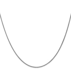 14K White Gold 18 inch 1.25mm Spiga with Lobster Clasp Chain