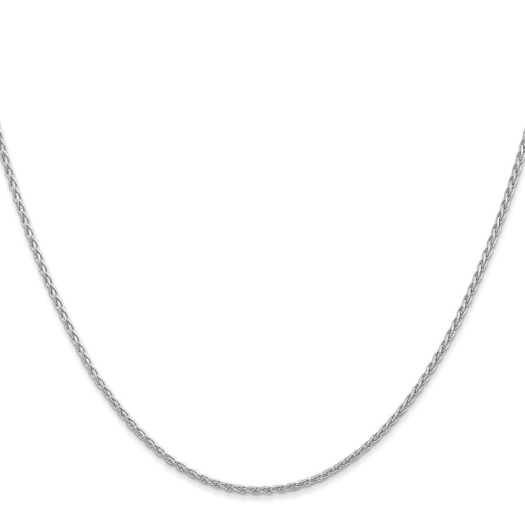 14K White Gold 20 inch 1.5mm Parisian Wheat with Lobster Clasp Chain