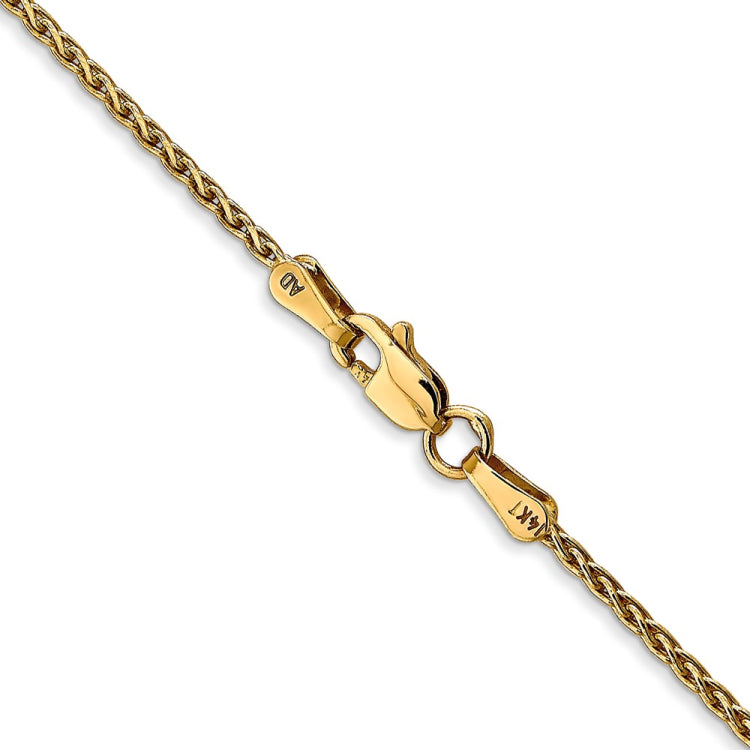 14k 20 inch 1.5mm Parisian Wheat with Lobster Clasp Chain