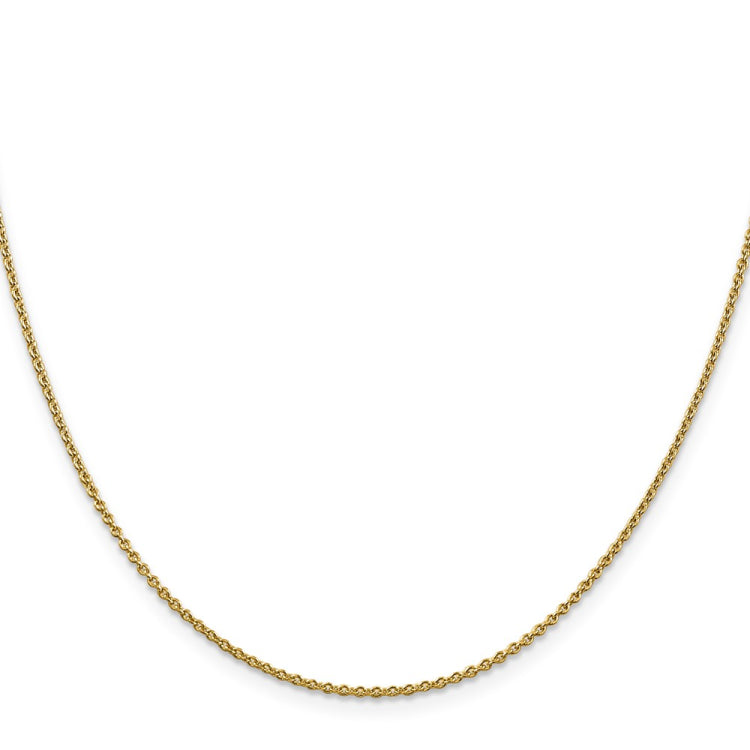 14K 16 inch 1.4mm Forzantine Cable with Lobster Clasp Chain