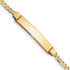 14k Children's Curb Link ID Bracelet