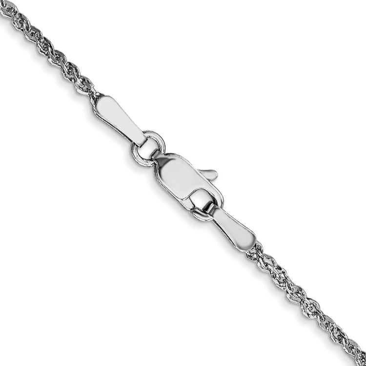 14K  White Gold 20 inch 1.7mm Ropa with Lobster Clasp Chain